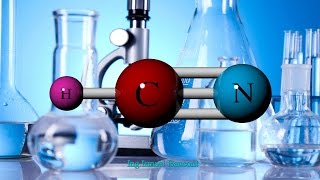 Hydrogen Cyanide 3D Molecule Animation [upl. by Beaston]