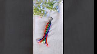 Gantungan Kunci Tali Kur  Keychain Tutorial ganci shorts bagcharms [upl. by Eppilihp121]