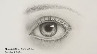 How to Draw a Realistic Eye  With Pencil Drawing Tutorial [upl. by Verda]