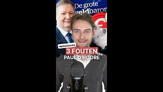 3 Fouten Van Paul DHoore In De Grote Geldbarometer VTM [upl. by Queen]