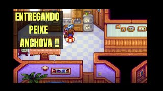 Entregando peixe Anchova para Jodi no Stardew Valley [upl. by Aufa]