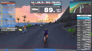 Zwift Workout custom  Legends and Lava  Renewal 1h HighLow Cadence [upl. by Elag651]