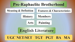 PreRaphaelite Brotherhood Movement in English Definition History Common Aspirations and Members [upl. by Barnaby]