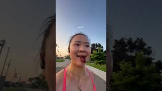 lets run a half marathon 🏃🏻‍♀️🧂🍉marathon marathontraining longrun running halfmarathon [upl. by Yalc627]