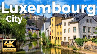 Luxembourg City Walking Tour 4k Ultra HD 60fps – With Captions [upl. by Sitoeht]