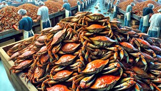 How American Fishermen Catch And Process Billions Of Big Crabs [upl. by Yllac420]