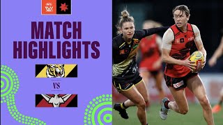 Richmond v Essendon Highlights  Round 7 2023  AFLW [upl. by Ahtnamas]