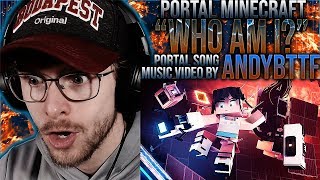 Vapor Reacts 1086  PORTAL SONG MINECRAFT ANIMATION quotWho I Amquot by AndyBTTF REACTION [upl. by Yenffad1]