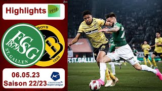 Highlights FC StGallen vs BSC Young Boys 06052023 [upl. by Ronnoc]