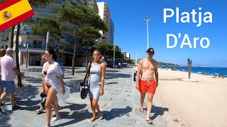 Platja dAro walking tour Costa Brava Spain 4K [upl. by Girardi]