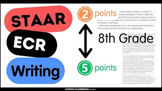 STAAR 8th grade ECR Analysis Unveiling the Key Differences in 2 vs 5 Point Responses [upl. by Dirgis]