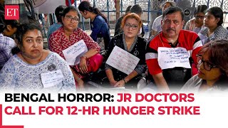 RG Kar murder case Junior doctors call for 12hour hunger strike urge supporters to join [upl. by Senilec]