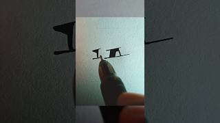 Letter A WATCH FULL TUTORIAL VIDEO art calligraphy viralshorts [upl. by Algy]