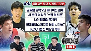 KBL 루머amp팩트 김효범 삼성 감독 9인 로테이션 실체ㅣ허 훈의 이정현 스킬 복사론ㅣLG 타마요 경계령ㅣ현대모비스 함지훈 은퇴 시기는ㅣ KCC 1옵션 이상한 루머 [upl. by Chavaree]