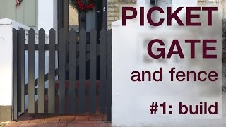 How to Make a Picket Fence and Gate Part 1 009 [upl. by Atinod]