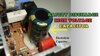 how to discharge a capacitor safely  capacitor [upl. by Llednik]