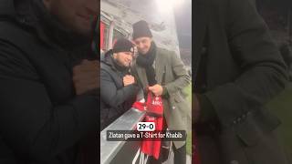 Khabib and Zlatan at SanSiro 14 Jan 2024 [upl. by Llertnor]