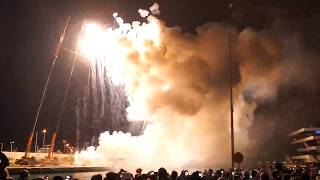 Double Vertical Mascleta At The Veles e Vents  Fallas 2018  Valencia Spain fireworksfestivals [upl. by Ambrosine]