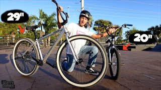 Matty Cranmer Compares Tricks On A Normal BMX And A Modified quotBIG BMXquot And Bigger Is NOT Better [upl. by Ahmar]