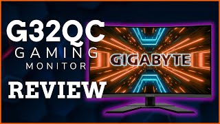 Gigabyte G32QC 165hz Curved Gaming Monitor Review [upl. by Gwendolen257]