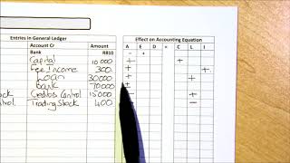 Accounting equation with journals and ledger [upl. by Anier]