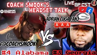 ALABAMA VS GEORGIA  USER VS USER  UGA FAN TAKES ON COACH SMOOK AND THE CRIMSON TIDE [upl. by Yhprum]