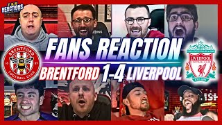 LIVERPOOL FANS REACTION TO BRENTFORD 14 LIVERPOOL  PREMIER LEAGUE [upl. by Macmullin]