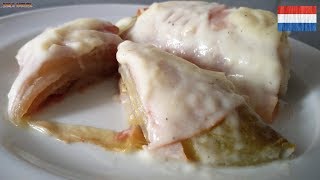 Ham wrapped Chicory with Cheesesauce  Witlof Ham met kaassaus [upl. by Adnolohs]