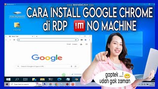 CARA INSTALL GOOGLE CHROME di RDP NOMACHINE [upl. by Epperson]