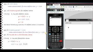 Beispielaufgabe Erwartungswert Standardabweichung SigmaRegel Bernoulliexperimente mit CAS [upl. by Leunammi]