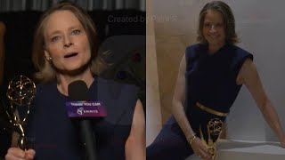 Jodie Foster Reacts To First Emmy Win [upl. by Eitac]