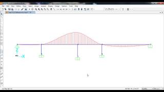 SAP2000 v20  Charges roulantes Lignes dinfluence Courbes enveloppe [upl. by Birdella37]