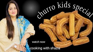 How to make perfect ChurrosHome made Churros with chocolate dip sauceby cooking with shazia 😜 [upl. by Nasah454]