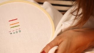 5 Most Common Embroidery Stitches [upl. by Omiseno]