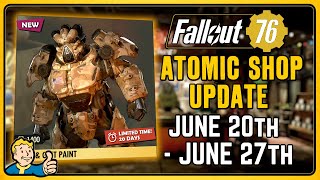 Fallout 76  TOXIC WASTELAND SHELTER amp MORE Atomic Shop Update June 20th 2023 [upl. by Elson]