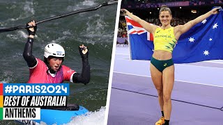 🇦🇺 The best of Australia at Paris 2024  Anthems [upl. by Dnaltruoc]