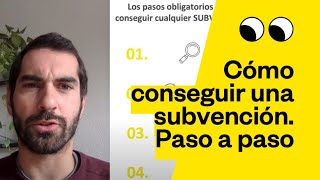 Cómo conseguir una subvención Paso a paso [upl. by Seema]