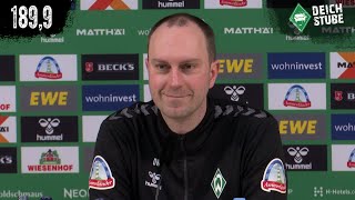 Vor Werder Bremen gegen den 1 FC Köln Die Highlights der Pressekonferenz in 1899 Sekunden [upl. by Cohlette275]