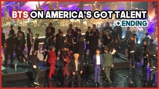 180911 BTS Live Performance on America’s Got Talent Ending [upl. by Zobe]