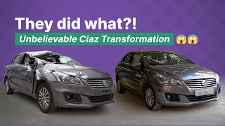 Did The Garage Give Us A Brand New Car 🤯  ACKO Drive Service Centre  Ciaz Transformation [upl. by Ellainad610]