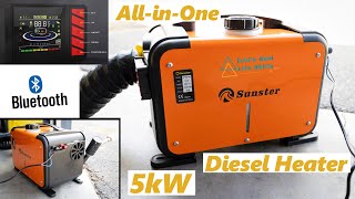 5kW Diesel Heater with Bluetooth and Automatic Altitude Compensation sunsterofficial [upl. by Adniram270]