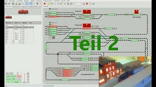 Rocrail Steuerung automatische Zug und Rangierfahrten Teil 2 [upl. by Jo-Anne429]