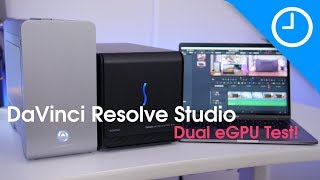 Two eGPUs at ONCE Supercharge DaVinci Resolve on Mac 9to5Mac [upl. by Nyleda]