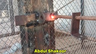 metal door lock idea  DIY Unique door latch  Genius DIY door latch ideas  make iron door lock [upl. by Ansaev]