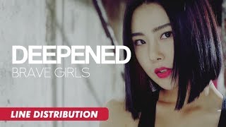 Brave Girls 브레이브걸스  Deepened 변했어  Line Distribution [upl. by Zeus]