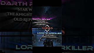 Darth Revan Vs Lord Starkiller  Battle shorts starwars [upl. by Irby]