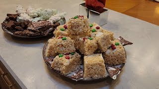 Rice Krispie Treats Peppermint Bark amp Chocolate  Recipes 34 amp5 of 25 [upl. by Oniuqa]