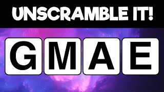 Guess the Word  Scrambled Word Game 4 Letter Words 1 [upl. by Malina]