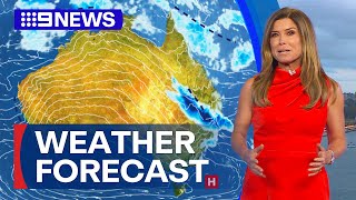 Australia Weather Update Heavy rainfall expected for parts of the country  9 News Australia [upl. by Plotkin]