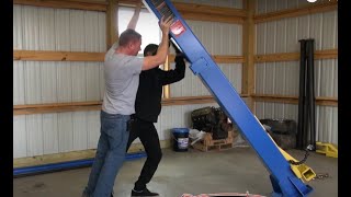 Short  How to Install a 2 Post Car Lift [upl. by Blisse]